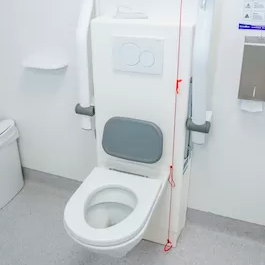 Accessible toilet facilities at inclusive events in Ireland,  fully equipped bathrooms with hoists, changing beds and more, organised by Able Events